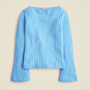 J.Crew Ribbed Boatneck Sweater in Vintage Wool NWT